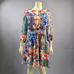 Collective Concepts Multicolor Long Sleeve Dress R7